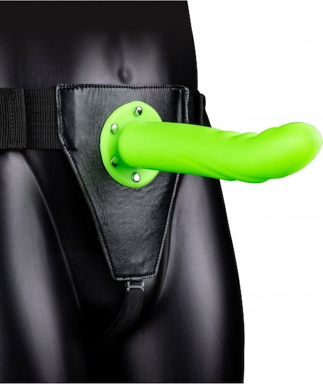 Shots Harness with Dildo in Green Color