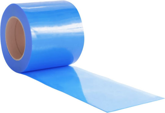 vidaXL Refrigeration Chamber Curtain 153872 Blue PVC Strip Curtain 50 m, 200 mm x 1.6 mm