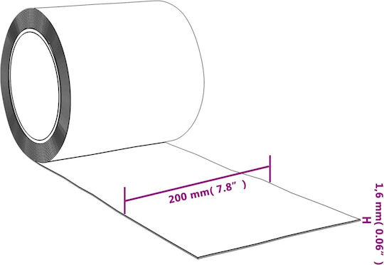 vidaXL Refrigeration Chamber Curtain 153872 Blue PVC Strip Curtain 50 m, 200 mm x 1.6 mm