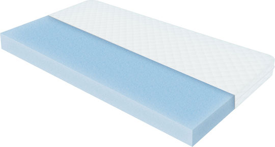 Pat Pentru Copii Montessori Clasic Single Cu Saltea Alb 80x160cm