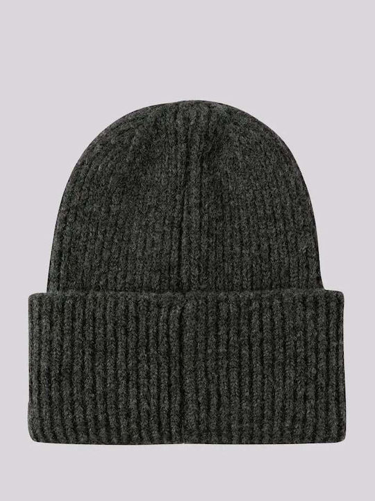Beanie Unisex Σκούφος Πλεκτός σε Γκρι χρώμα