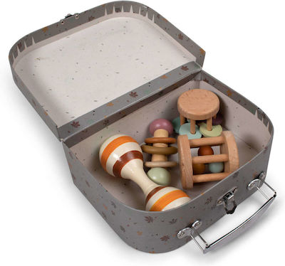 Filibabba Musical Instrument Suitcase kit - Sensory Toys made of Wood with Sounds for 24++ Months