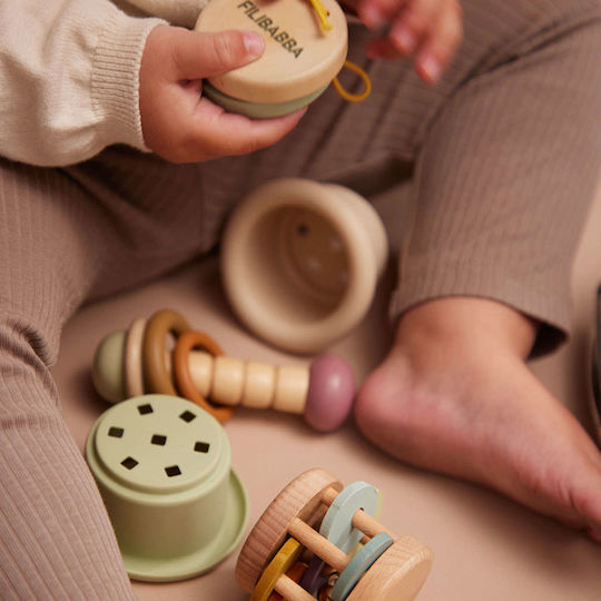 Filibabba Musical Instrument Suitcase kit - Sensory Toys made of Wood with Sounds for 24++ Months