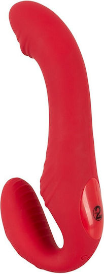 You2Toys Trägerlos Strap On mit Dildo mit Vibration in Rot Farbe