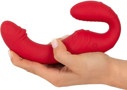 You2Toys Trägerlos Strap On mit Dildo mit Vibration in Rot Farbe