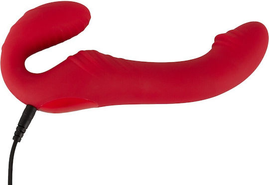You2Toys Trägerlos Strap On mit Dildo mit Vibration in Rot Farbe