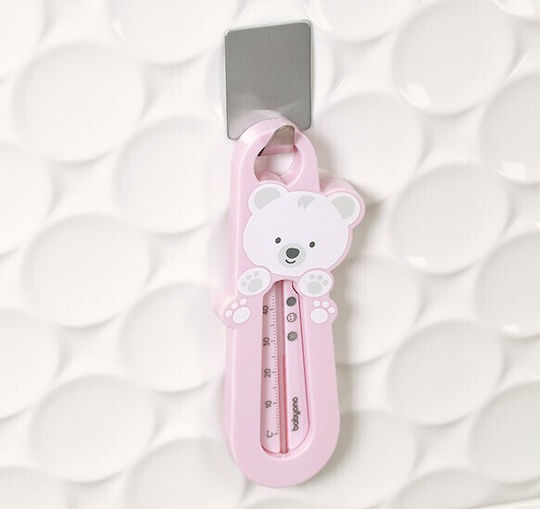 Babyono Analog Bath Thermometer Bear 0°C - 40°C Pink