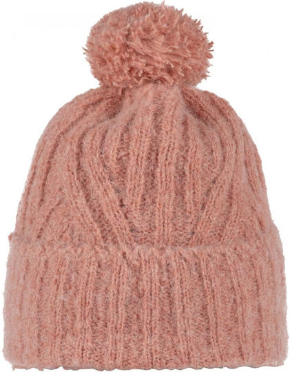 Pom Pom Beanie Unisex Beanie Knitted in Red color