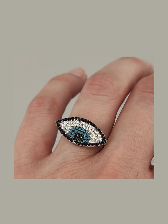 Kloxx Ring with Zircon made of Silver