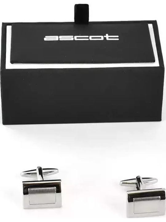 Ascot Cufflinks in Silver Color