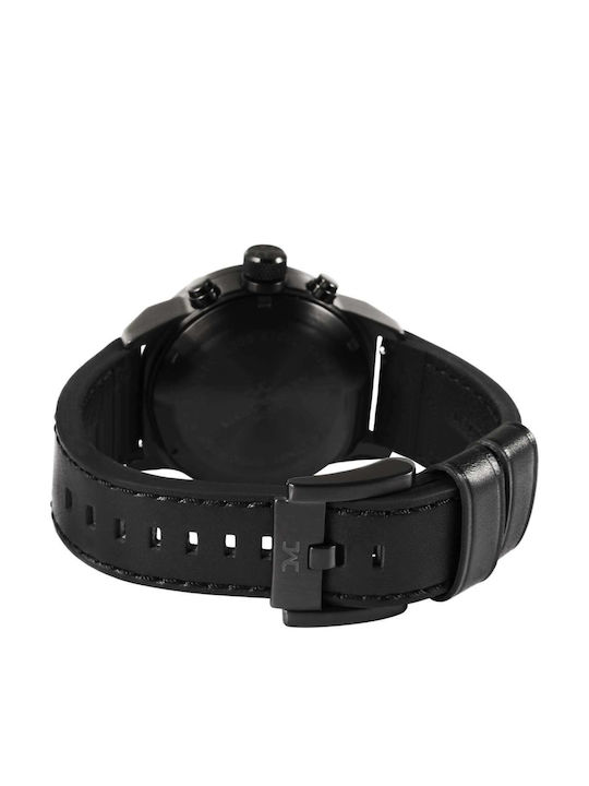 TW Steel Мъжки часовник с на батерия и кожена каишка