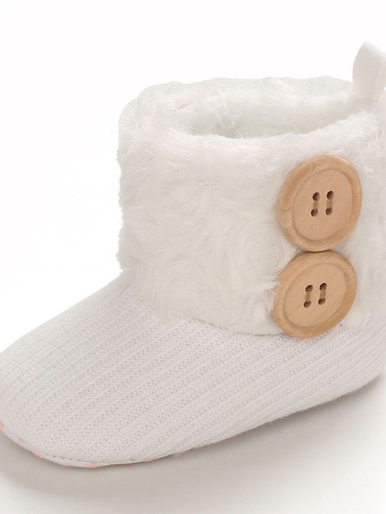 Babykids Baby Booties White