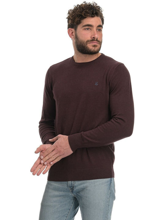 Garage Fifty5 Men's Long Sleeve Sweater Burgundy