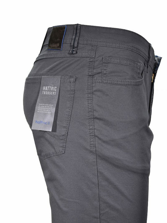 Trousers Elastic in Slim Fit Gray