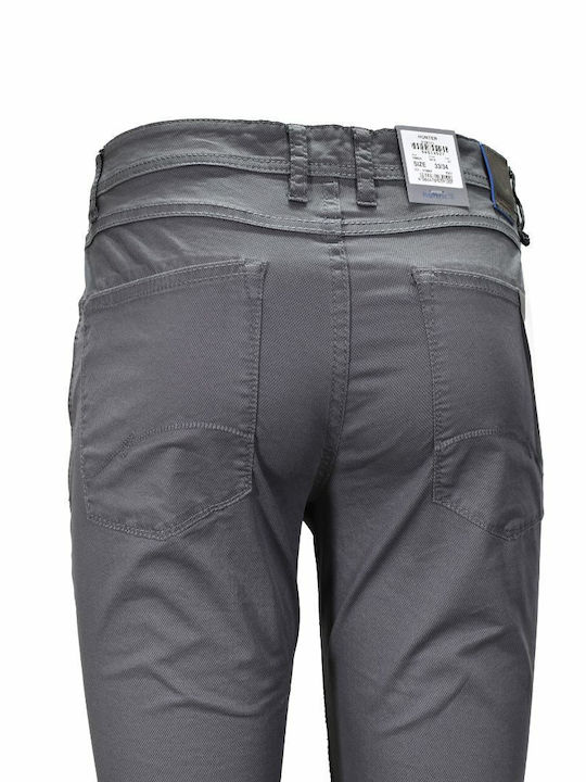 Trousers Elastic in Slim Fit Gray