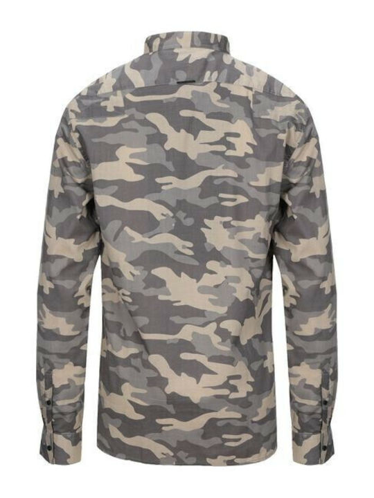 Langärmlig Hemd Tarnfarben Khaki