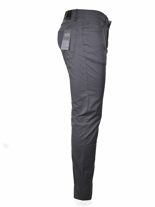 Trousers Elastic in Slim Fit Gray