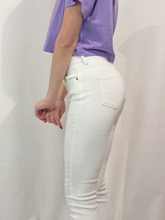 Damenjeans in Enger Passform Weiß
