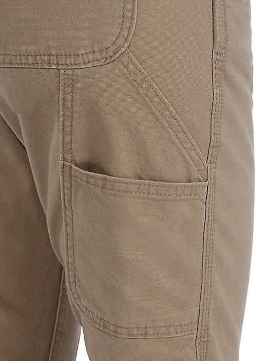 Damen Stoff Hose in Schlanker Passform Khaki