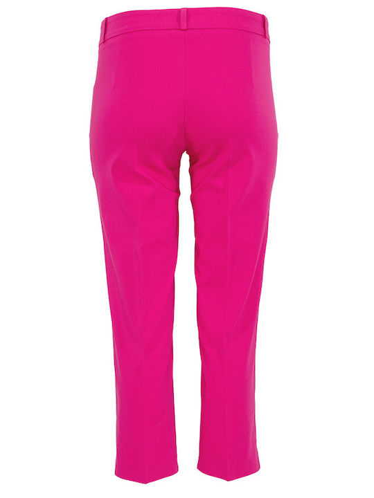 Pirouette Women's Capri Chino Trousers in Slim Fit Pink