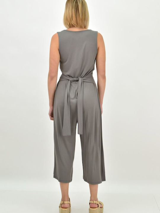 First Woman Women's Fabric Trousers Gray