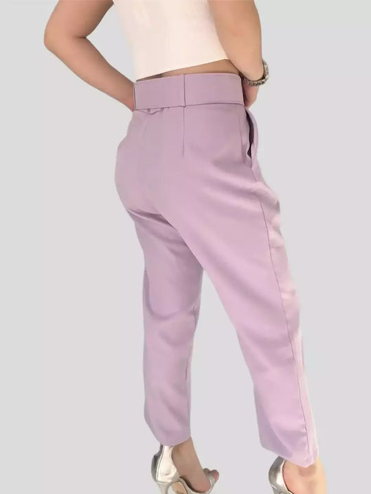 Sateen Femei Tesatura Pantaloni Violet