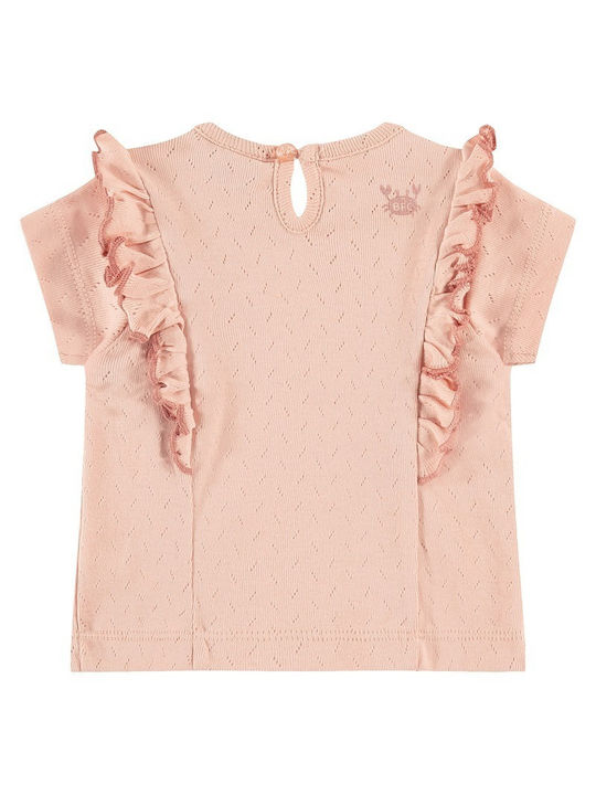 Babyface Kids Blouse Short Sleeve Pink