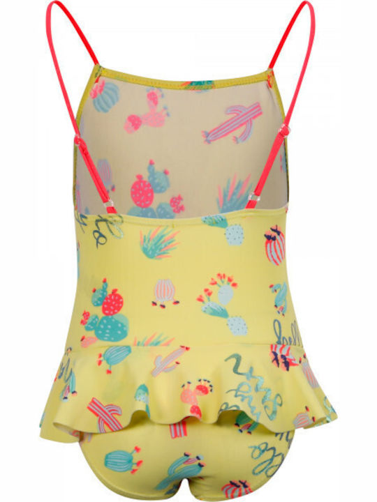 Billieblush Kids Swimwear One-Piece "cactus Yellow" Green