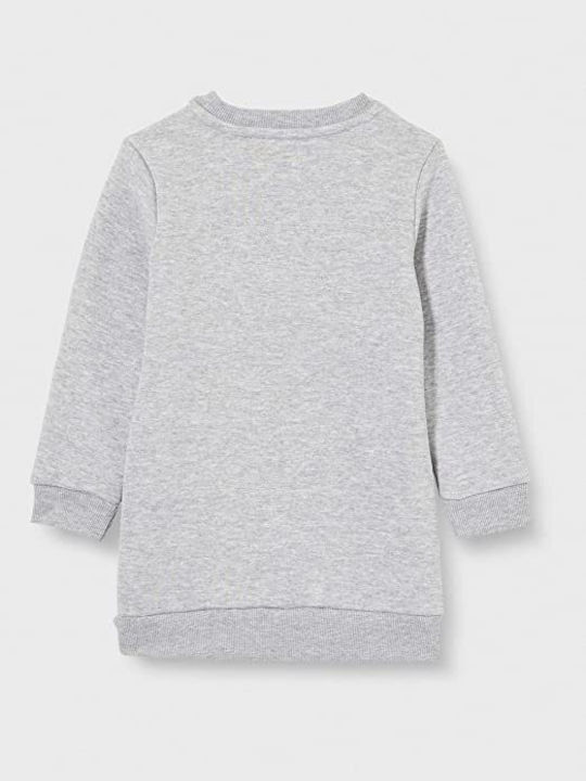 Mexx Sweatshirt Kids Dress with Sequins Long Sleeve Gray