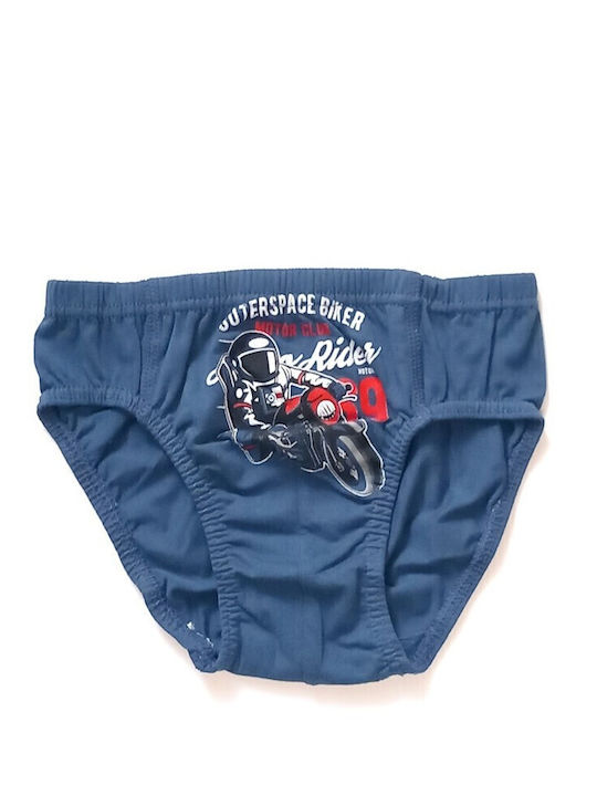 Berrak Kids' Set Brief with Undershirt Blue 2pcs