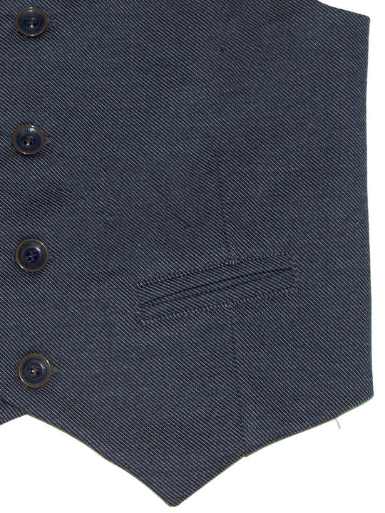 Boys Vest with Zipper Blue