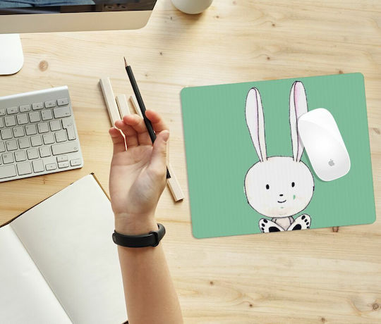 Koupakoupa Easter Bunny Mouse Pad 230mm Green KP_11431_MOUSEPAD-RECT