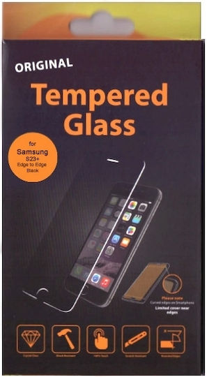 Gehärtetes Glas Schwarz (Galaxy S23+)