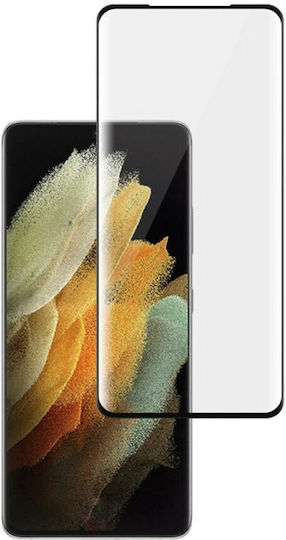 5D Закалено стъкло за цялото лице Черен (Galaxy S21+ 5G)