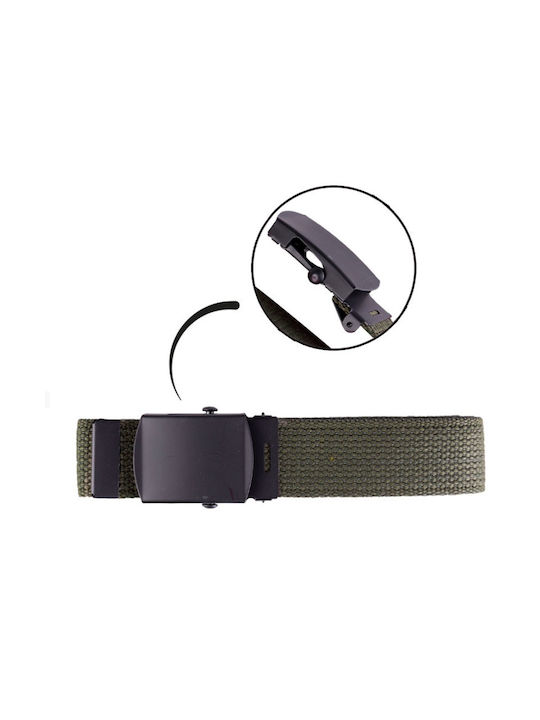 Men's Fabric Webbing Belt Belt Green