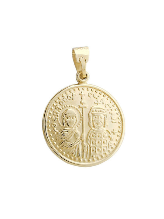 Necklace Constantine Amulet from Gold 14K