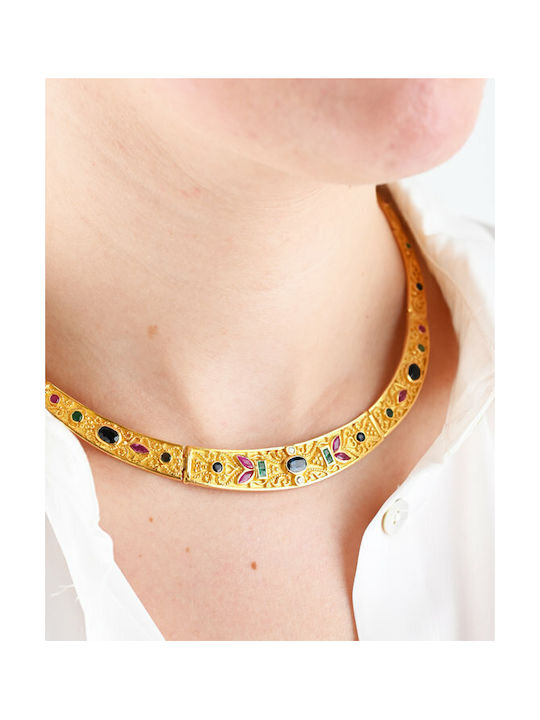 Halskette aus Weißgold 18k