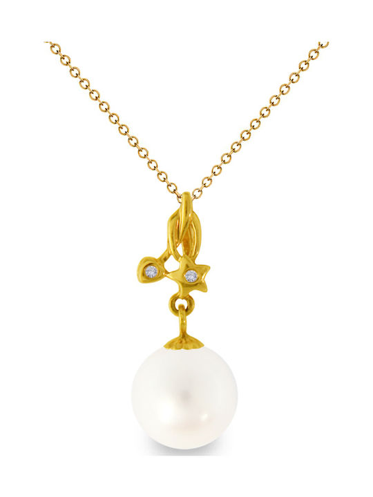 Margaritari Charm από Λευκόχρυσο 18Κ