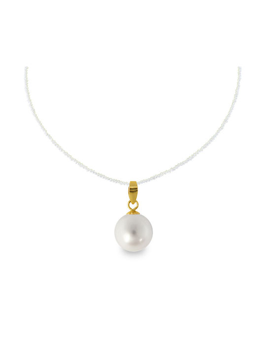 Charm from Gold 14K with Pearls