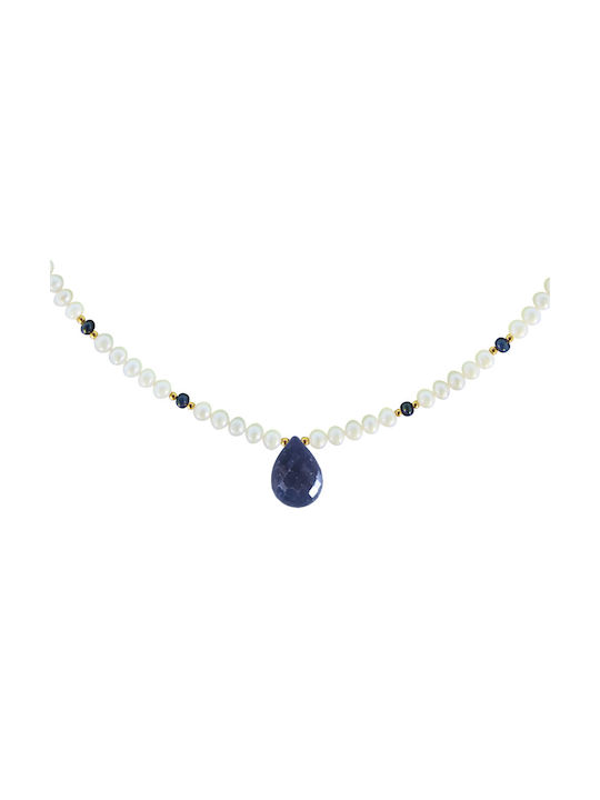 Necklace from White Gold 14K