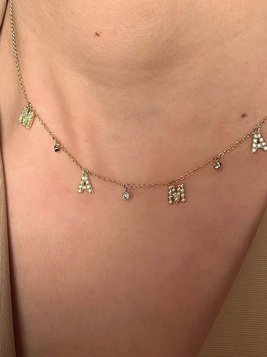 Goldjewels Charm Mutti aus Gold 9 K mit Zirkon