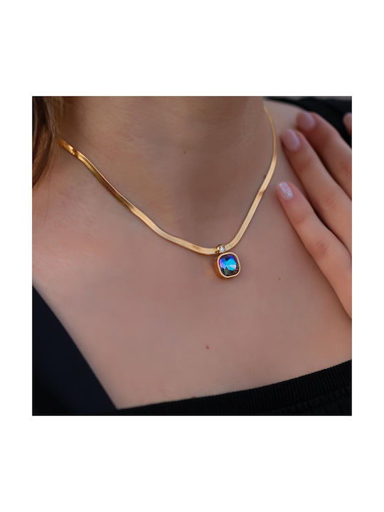 Necklace from Gold Plated Steel