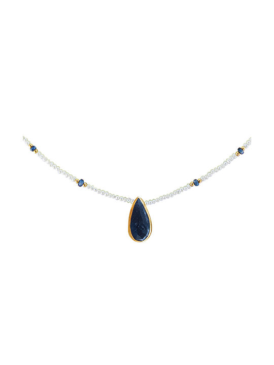 Necklace from White Gold 14K