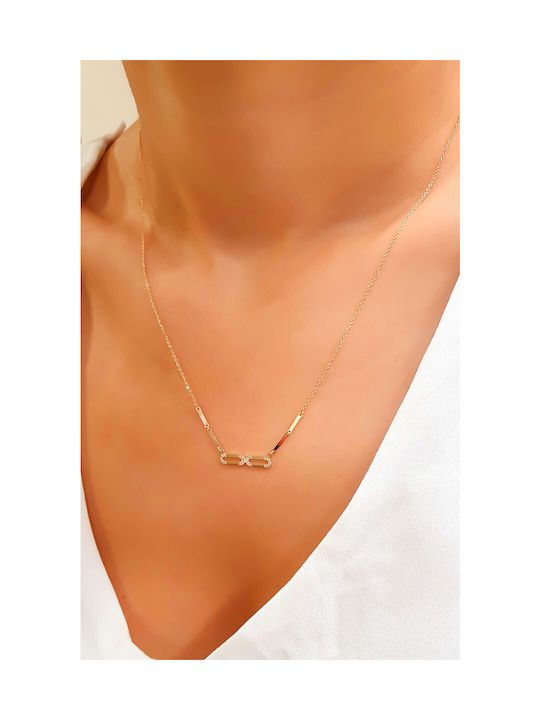 Necklace Infinity from Gold 14K