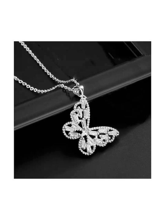 Necklace with design Butterfly from Silver