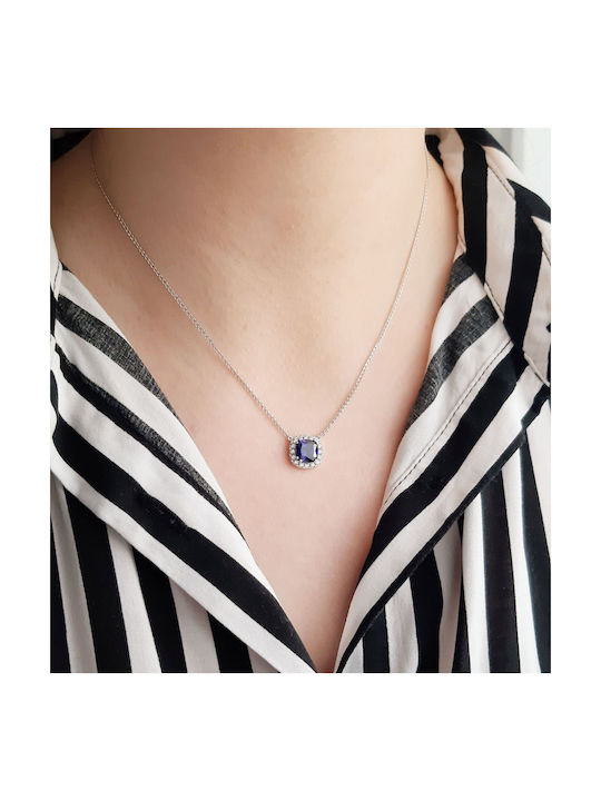 Necklace from White Gold 14K