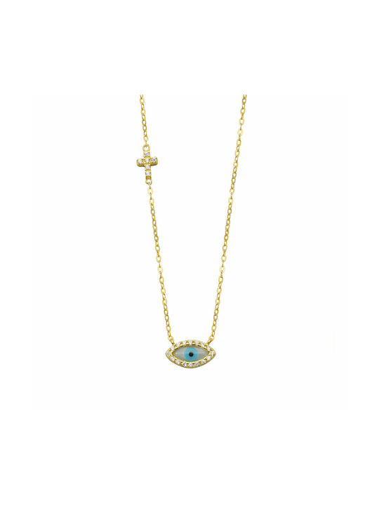 Necklace Eye from Gold 14K