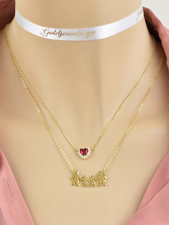 Goldjewels Charm Familie aus Vergoldet Silber