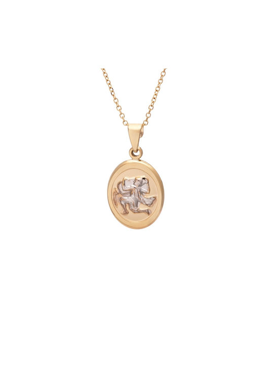 Necklace Zodiac Sign from Gold 9 K