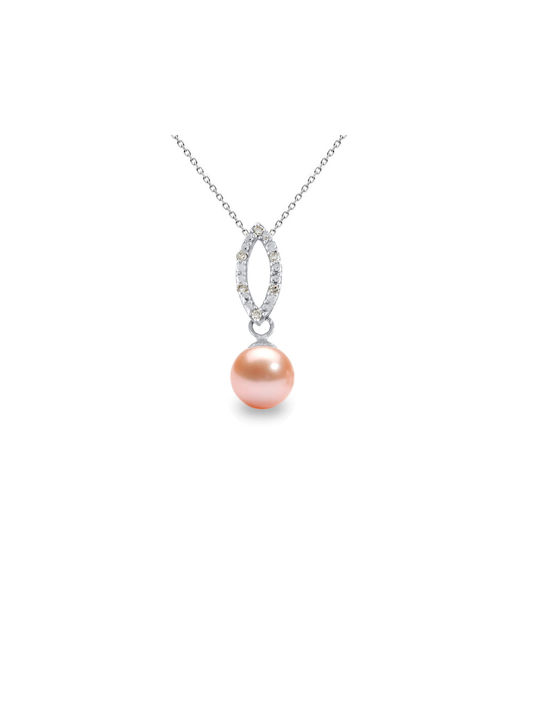 Charm from Gold 18k with Pearls & Diamond